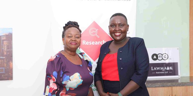 Dr Grace Githaiga CEO KICTANet and Ms Lonah Losem - CEO CAF when she paid a courtesy visit to KICTANet