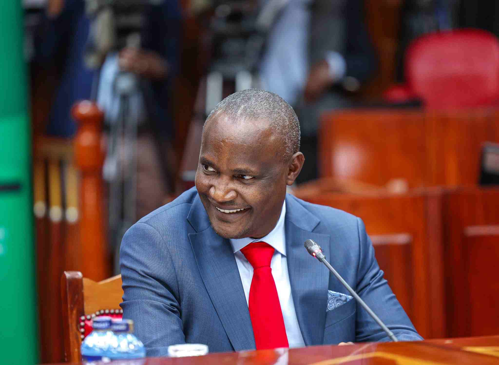 Treasury CS nominee John Mbadi appears before the Committee on Appointments for vetting on August 3, 2024.