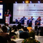 Gbenga Sesan, Shirley Gladys Nakyejwe, Dr. Bello Moussa, Eng. Daniel Murenzi, and Mercy Ndegwa explored strategies for building a digital future for East Africa at the 11th EAIGF. The panel focused on leveraging digital technology to drive economic growth, enhance digital governance, and improve quality of life.