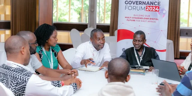 EIGF 2024 Participants during the round table meeting on new media and traditional media in East Africa and the internet we want.