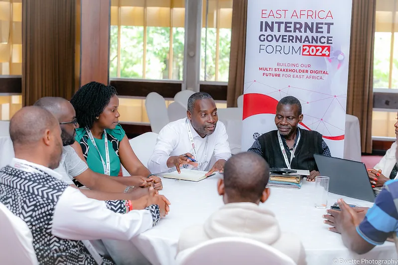 EIGF 2024 Participants during the round table meeting on new media and traditional media in East Africa and the internet we want.