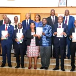 The Cabinet Secretary, Ministry of Information, Communications and the Digital Economy (MICDE), Dr. Margaret Ndung’u received the SWG Final Report which has impactful recommendations across ten ICT thematic areas.