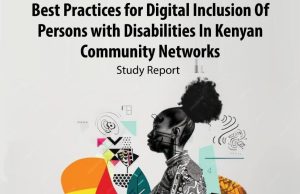 The cover page of the Best Practices For Digital Inclusion of People With Disability In Kenyan Community Networks study report