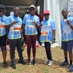 A photo of the KICTANet tean during the Standard chartered Nairobi Marathon 2024