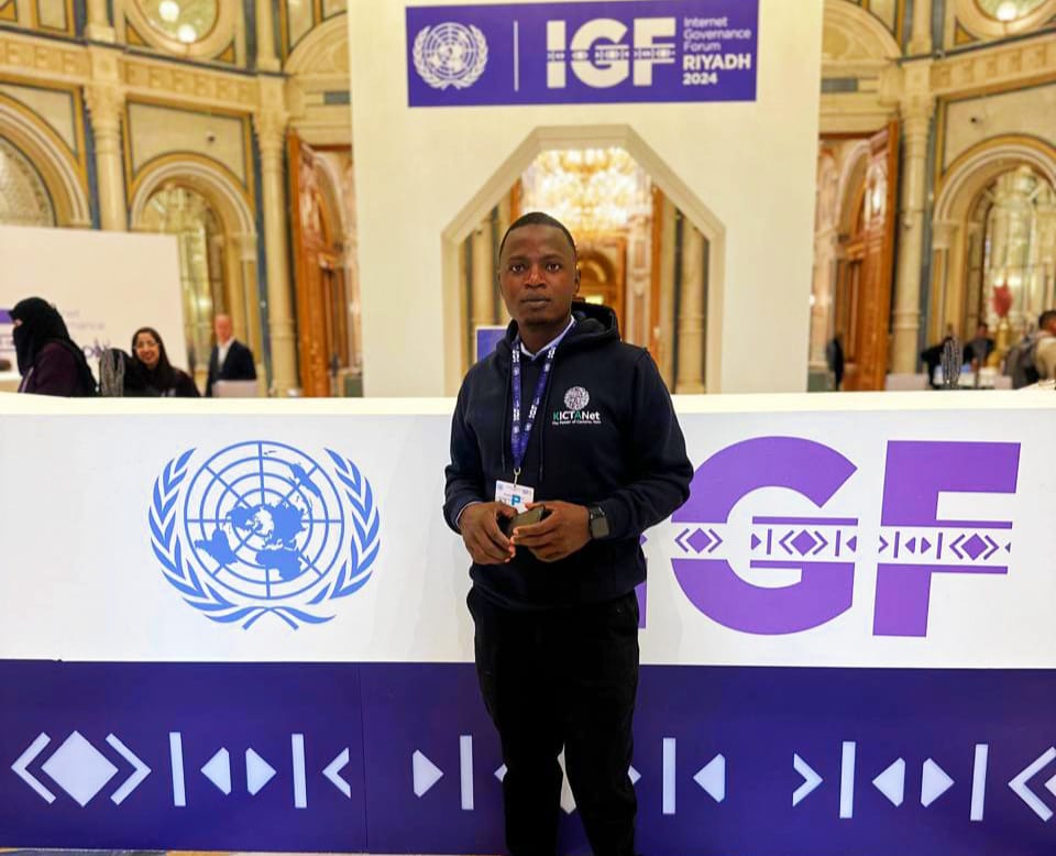 Nic Nyakundi at the IGF 2024 Riyadh in Saudi Arabia