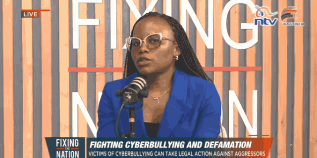 KICTANet's Cherie Oyier discussed Technology-Facilitated Gender-Based Violence (TFGBV) on NTV's Fixing the Nation, covering self-protection strategies, legal challenges, and KICTANet's initiatives to combat online harms.